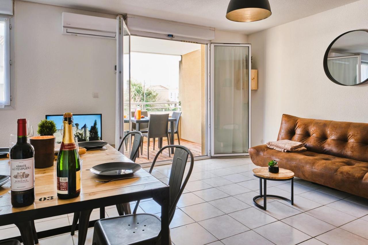 Tout Confort ! Calme, Climatisation, Piscine, Parking Gratuit, Grande Terrasse, Netflix, Wifi Carcassone Kültér fotó