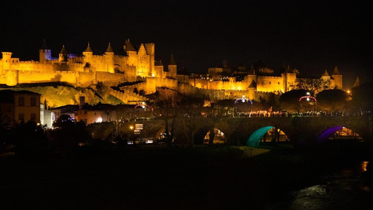 Tout Confort ! Calme, Climatisation, Piscine, Parking Gratuit, Grande Terrasse, Netflix, Wifi Carcassone Kültér fotó